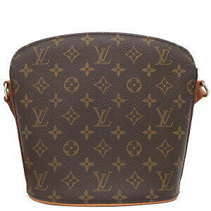 Louis Vuitton Drouot Monogram Canvas Shoulder Bag Brown Crossbody